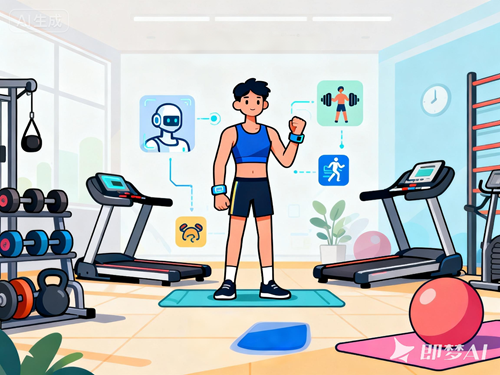 展示运动场景的横幅